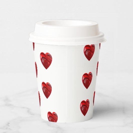 Herzform Pappbecher (Rechts)