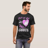 Herzform Rabbit nur ein Mädchen, das Lieben Rabbit T-Shirt (Vorne ganz)