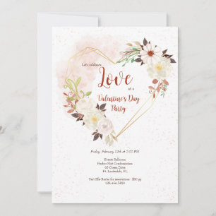 Herzform rustikal einladung