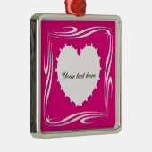 Herzform Silbernes Ornament (Rechts)