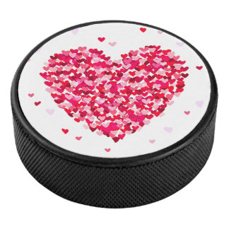 Herzform Valentinstag Liebe Geschenk Eishockey Puck