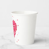 Herzform Valentinstag Liebe Geschenk Pappbecher (Links)