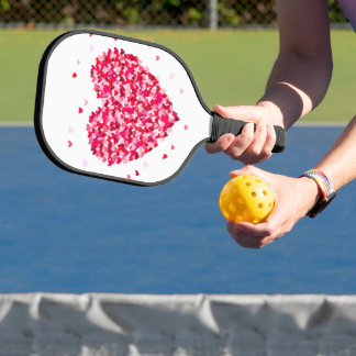 Herzform Valentinstag Liebe Geschenk Pickleball Schläger