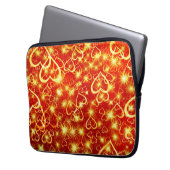 Herzformen Muster-25622 Laptopschutzhülle (Vorderseite Links)