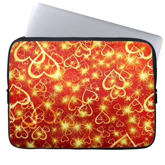 Herzformen Muster-25622 Laptopschutzhülle (Vorderseite)