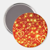 Herzformen Muster-25622 Magnet (Vorderseite/Rückseite)