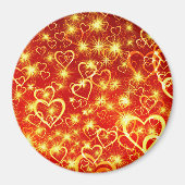 Herzformen Muster-25622 Magnet (Vorne)