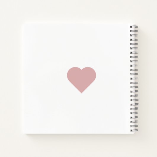 Herzformen Notizblock (Rückseite)
