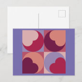 Herzformen Postkarte (Vorne/Hinten)