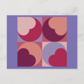 Herzformen Postkarte (Vorderseite)