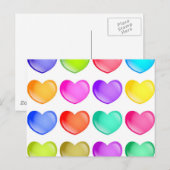 Herzformen Postkarte (Vorne/Hinten)