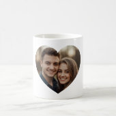 Herzförmig gerahmtes Foto Kaffeetasse (Mittel)