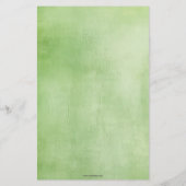 Herzförmige Blätter Bouquet Briefpapier (Rückseite)