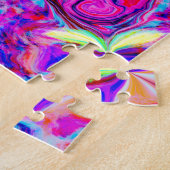 Herzförmige Blume Abstrakt Puzzle (Seite)