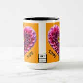 Herzförmige Blume "I Liebe You" Tasse (Zentrum)