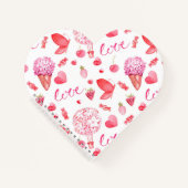 Herzförmige Blume & Liebe SpiralNotebook Notizblock (Vorderseite)