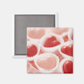Herzförmige Bonbons Magnet (Vorderseite/Rückseite)