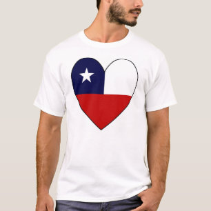 Herzförmige chilenische Flagge T-Shirt