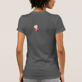 Herzförmige Flamme rote Kerze und kleine rote Herz T-Shirt (Rückseite)