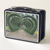 Herzförmige Hecke Metall Brotdose (Rückseite)