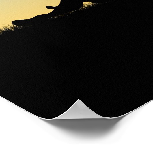 Herzförmige Herbstleaven Poster (Ecke)