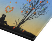 Herzförmige Herbstleaven Schneidebrett (Ecke)