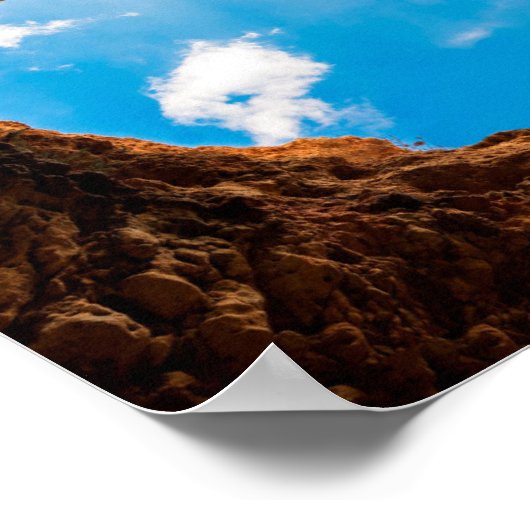 Herzförmige Höhle zum Himmel Poster (Ecke)