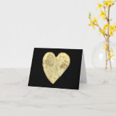 Herzförmige Kartoffelchip Karte (Gelbe Blume)
