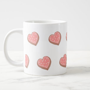Herzförmige Kekse Jumbo-Tasse