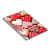 Herzförmige Kekse zum Valentinstag del Notizblock (Rechte Seite)