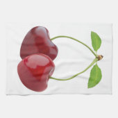 Herzförmige Kirschen Handtuch (Horizontal)