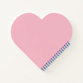 Herzförmige Liebe Briefmarke Notizbuch (Rückseite)