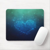 Herzförmige Nachtstars Mousepad (Mit Mouse)