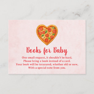 Herzförmige Pizza-Bücher für Baby Karte   Rotkarie