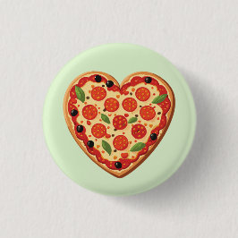 Herzförmige Pizza Button
