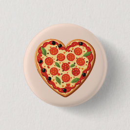 Herzförmige Pizza Button