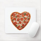 herzförmige Pizza Mousepad (Mit Mouse)