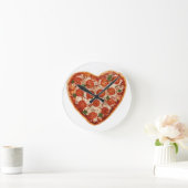 herzförmige Pizza Runde Wanduhr (Zuhause)