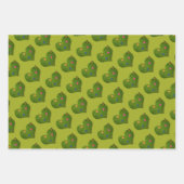 Herzförmige Rasen-Blume Schmetterling Geschenkpapier Set (Vorderseite 3)