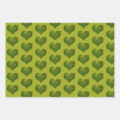 Herzförmige Rasen-Blume Schmetterling Geschenkpapier Set (Vorderseite 2)