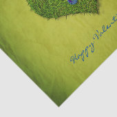 Herzförmige Rasen-Blume Schmetterling Seidenpapier (Ausschnitt)