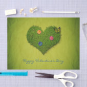 Herzförmige Rasen-Blume Schmetterling Seidenpapier (Handwerk)