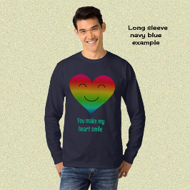 Herzförmige Regenbogenfarben T-Shirt