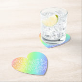 Herzförmige Regenbogenleuchte Untersetzer (Vor Ort)