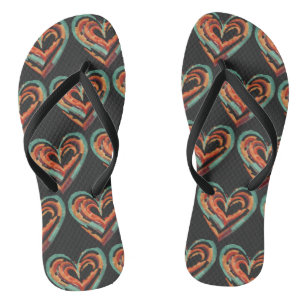 Herzförmige Retro Badesandalen