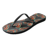 Herzförmige Retro Badesandalen (Schrägansicht)