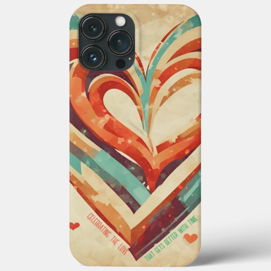 Herzförmige Retro Case-Mate iPhone Hülle (Rückseite)