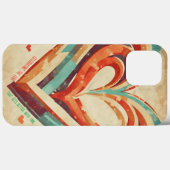 Herzförmige Retro Case-Mate iPhone Hülle (Rückseite (Horizontal))