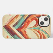 Herzförmige Retro iPhone Hülle (Rückseite (Horizontal))