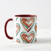 Herzförmige Retro Tasse (Links)